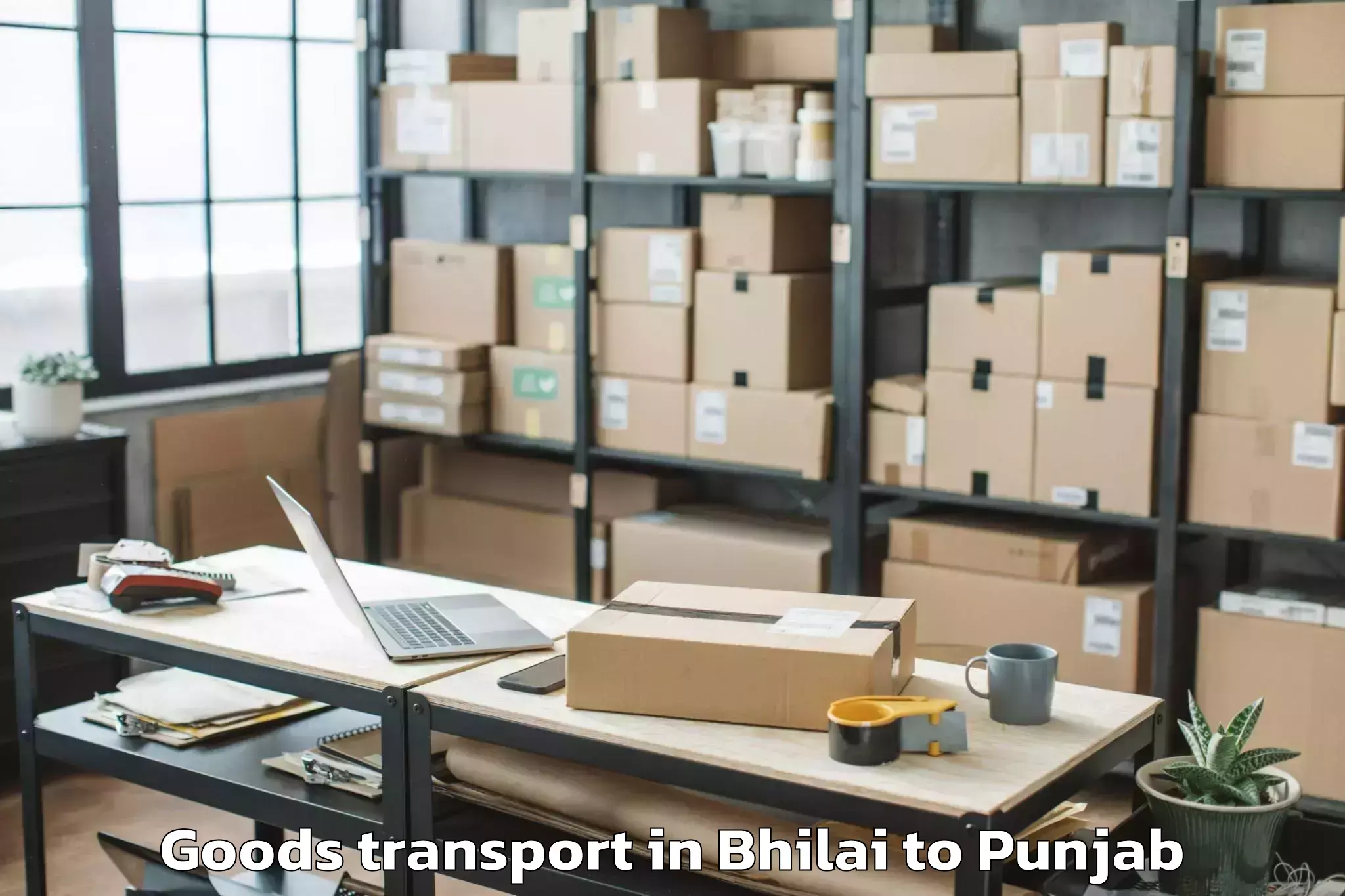 Top Bhilai to Dera Baba Nanak Goods Transport Available